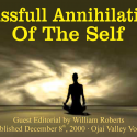 Blissful Annihilation Of The Self